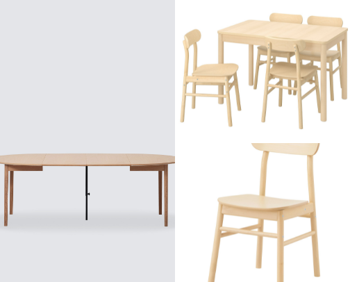 Modern minimalist, Scandinavian/Japanese-inspired furniture cover photo collage