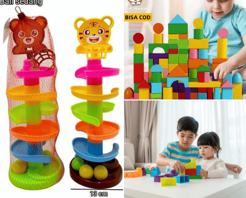 Recommendation for children's toys to train intelligence cover photo collage