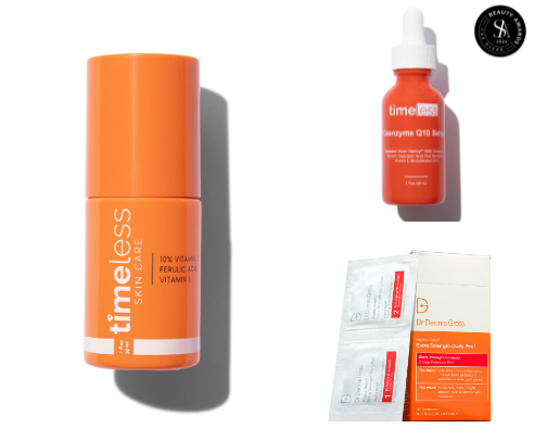 My favorite skincare recommendations. cover photo collage