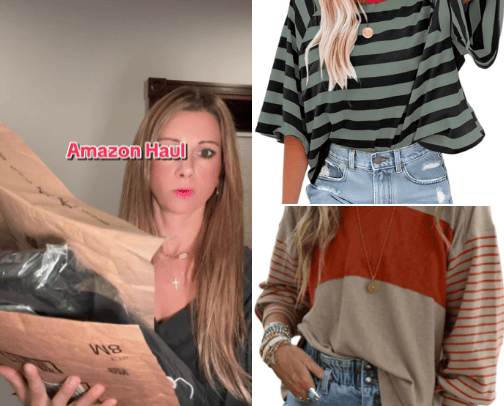 Amazon Fall Haul! TikTok vid included cover photo collage