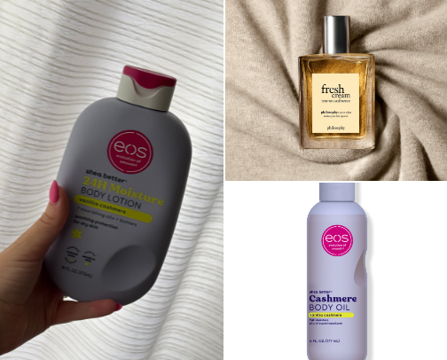 Simple superior beauty products cover photo collage