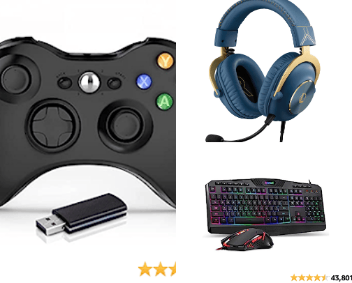 gaming stuff cover photo collage