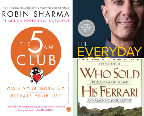 Favorite Books by Robin Sharma cover photo collage