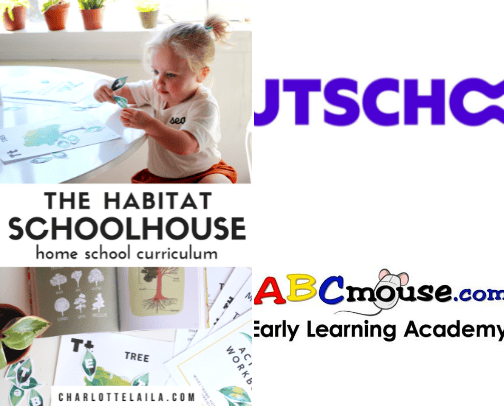 Homeschooling curriculums & Online classes cover photo collage