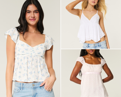 Hollister Baby Doll Top Picks cover photo collage