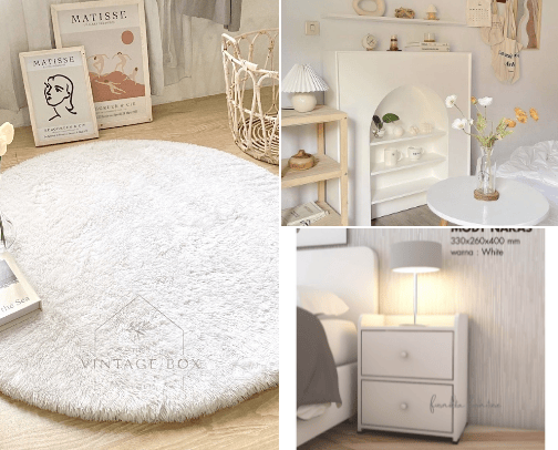 Korean aethetic room decor ideas cover photo collage