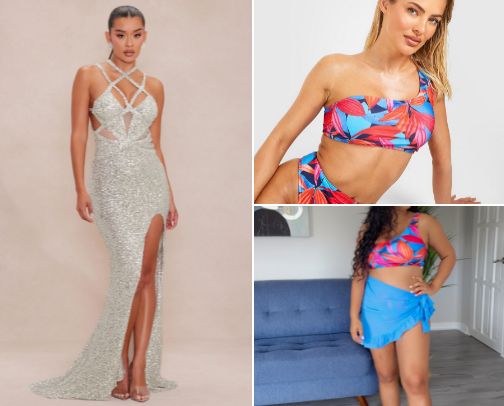 Outfits worn on my TikTok Page cover photo collage