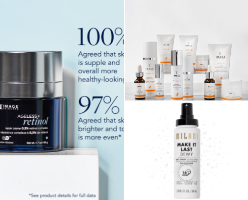 Face products cover photo collage