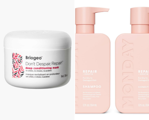 My favorite hair products cover photo collage
