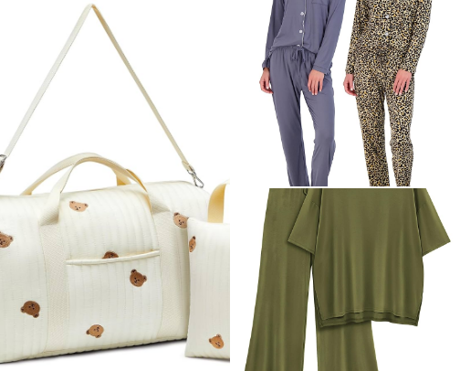 My hospital bag (as a second time mom) cover photo collage