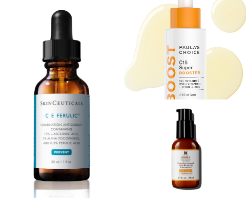 💛Best Vitamin C Skincare Products for Brighter Skin cover photo collage