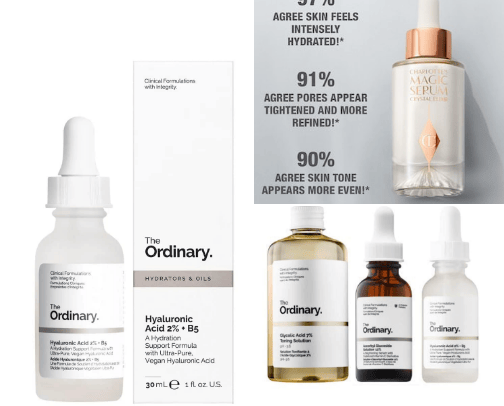 Skincare cover photo collage