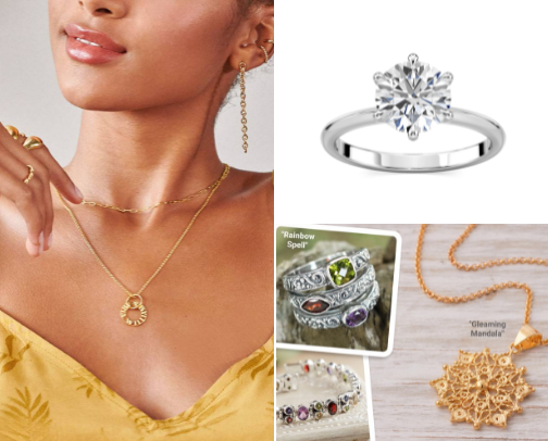 Jewelry cover photo collage