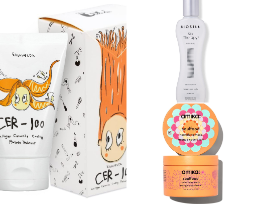 Products that saved my fried bleached hair cover photo collage