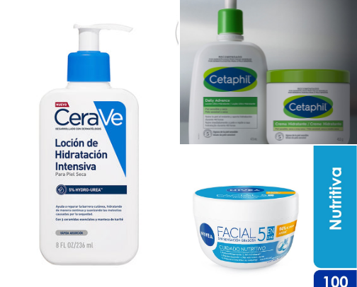 Skin care cover photo collage