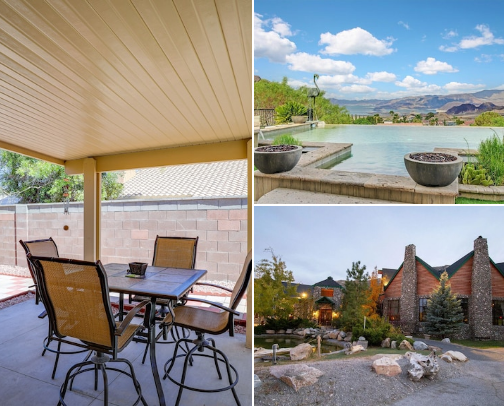 13 Places I'd Stay for My First Trip to Las Vegas | VRBO Rentals cover photo collage