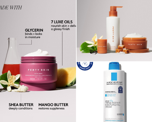 Best body butters and lotions🧴 cover photo collage