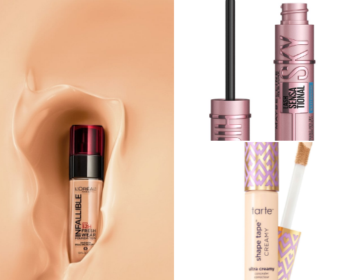 🤩What's in my makeup bag ✨ cover photo collage