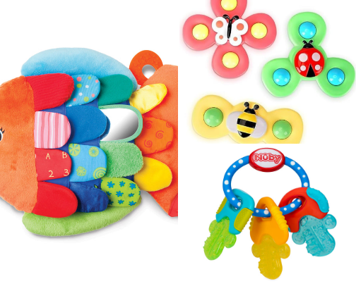 0-6 month baby toys cover photo collage