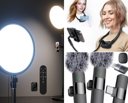 🎥 Content Creator Gadgets cover photo collage