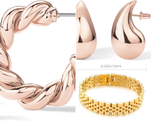 Under $20 Gold Plated Jewelry Picks cover photo collage