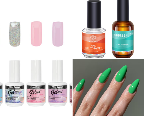 Nails products 💅🏽 cover photo collage