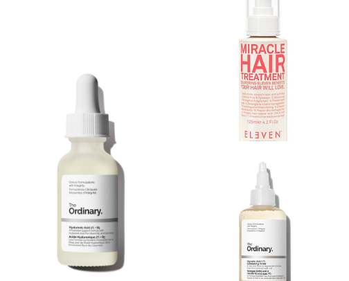 Hair + skin must haves cover photo collage