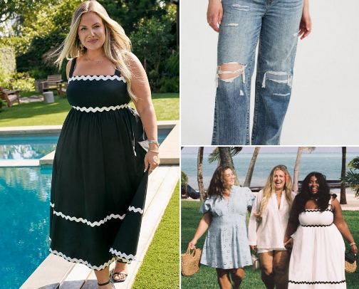 plus size clothing favs cover photo collage