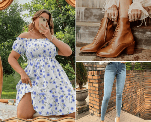 Womens clothing cover photo collage