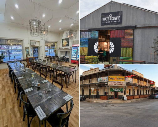 Minlaton Must Visit's, beer, wine food, entertainment, and more. cover photo collage