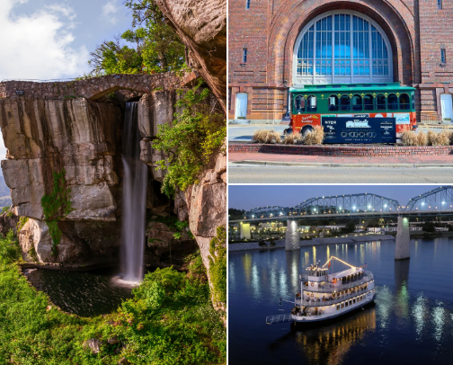Travel to Chattanooga Tennessee cover photo collage