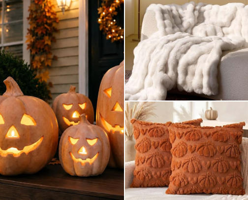 Cozy Fall Home Decor & Autumn Finds cover photo collage