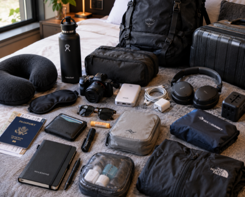 Travel Accessories I Never Leave Home Without cover photo collage