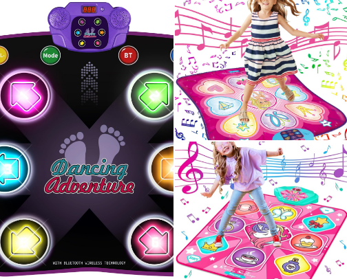 Dance Mat for Kids 💃🪩🕺🌼 cover photo collage