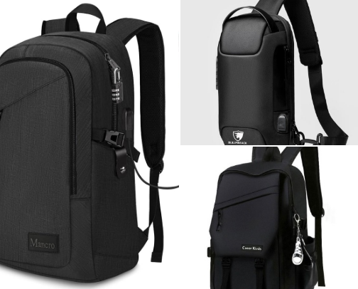 Men's waterproof laptop backpack✨ cover photo collage