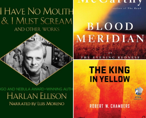 Existential Horror Books cover photo collage