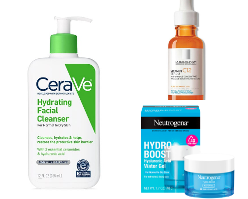 My go-to skincare routine (tried, true & trending) 💧 cover photo collage