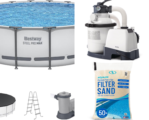 Above Ground Pool Care cover photo collage