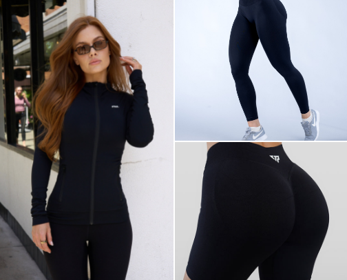 Hyped and Comfy Activewear Finds cover photo collage