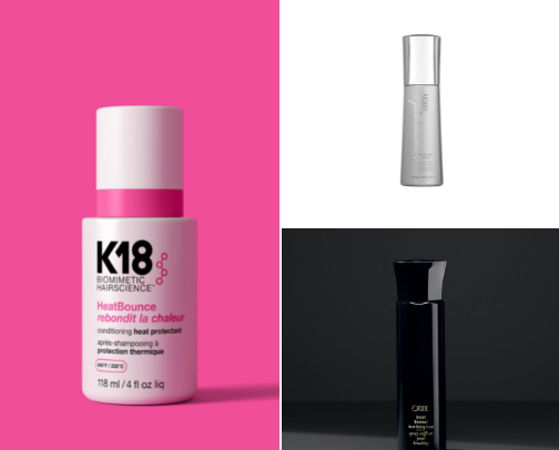 Heat products for hair cover photo collage
