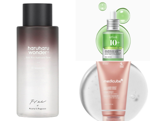 My 5 Favourite Korean Skincare Products ✨ cover photo collage