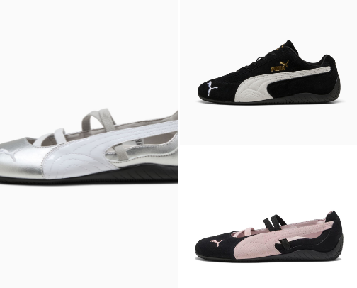 Puma ballet Flats cover photo collage