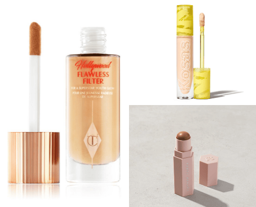 Trending makeup products cover photo collage