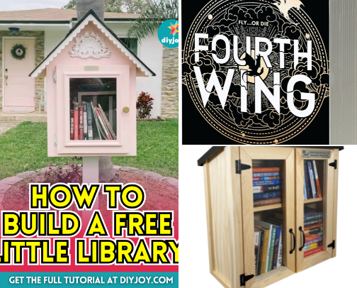 My new Little Free Library! cover photo collage