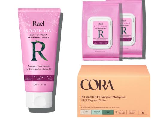 Sensitive Female Products Non-Toxic cover photo collage