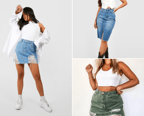 Denim Steals July cover photo collage