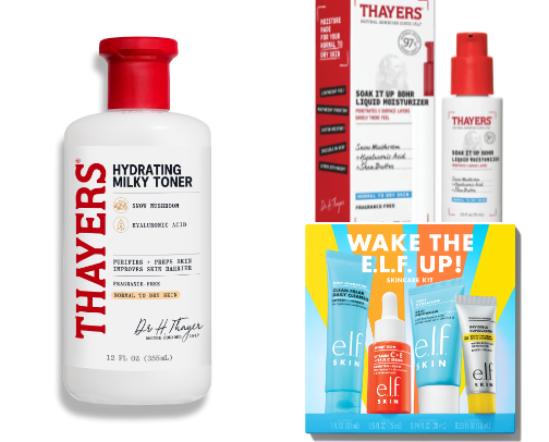 Face care routine cover photo collage