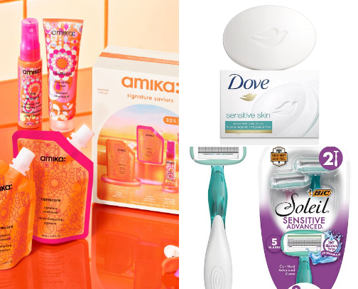 Shower essentials cover photo collage