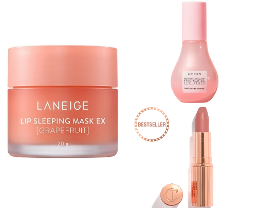 Beauty products cover photo collage