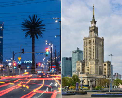 Unconventional Travel Guide: Warsaw, Poland cover photo collage